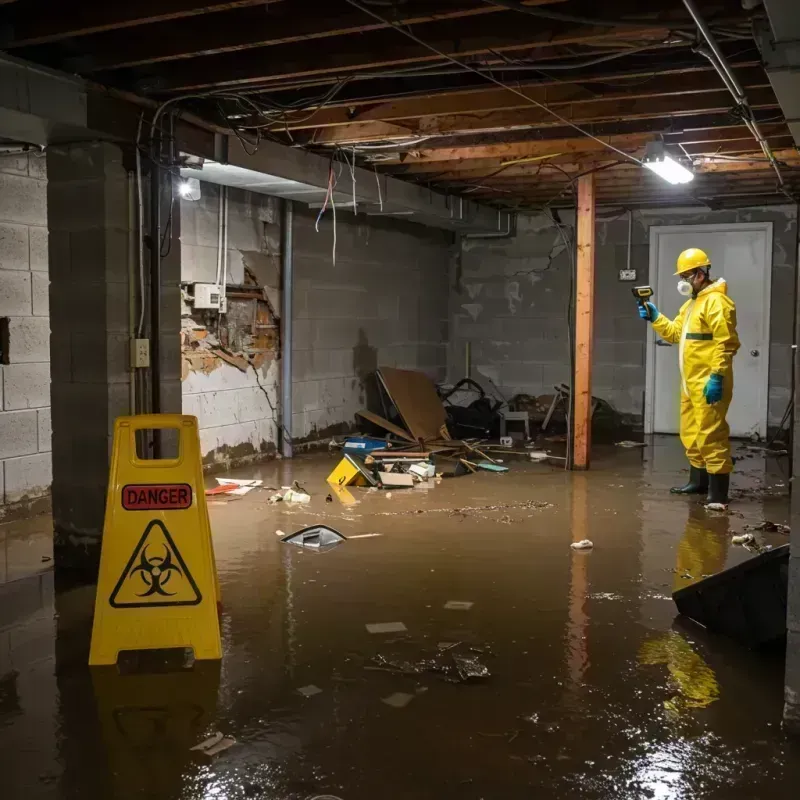 Flooded Basement Electrical Hazard in Lake Helen, FL Property